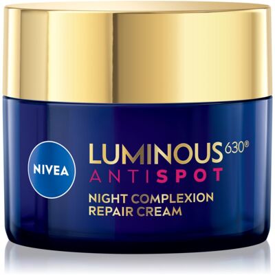 NIVEA Yönkosteusvoide Cellular Luminous 630 - Pigmenttiläiskien poisto NIVEA Yönkosteusvoide Cellular Luminous 630 - Pigmenttiläiskien poisto