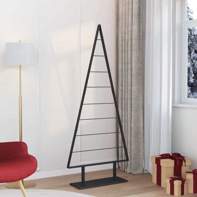 vidaXL Metallinen joulukuusi jalustalla Musta 180 cm Teräs vidaXL Metallinen joulukuusi jalustalla Musta 180 cm Teräs