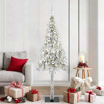 vidaXL Joulukuusi 300 LED-valoilla Valkoinen 180 cm PE ja Teräs vidaXL Joulukuusi 300 LED-valoilla Valkoinen 180 cm PE ja Teräs