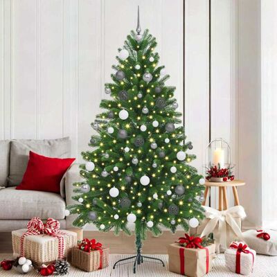 vidaXL Joulukuusi 300 LED-valoilla jalustalla Vihreä 180 cm PE vidaXL Joulukuusi 300 LED-valoilla jalustalla Vihreä 180 cm PE