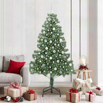 vidaXL Joulukuusi 300 LED-valoilla Vihreä 210 cm Polyvinyylikloridi vidaXL Joulukuusi 300 LED-valoilla Vihreä 210 cm Polyvinyylikloridi
