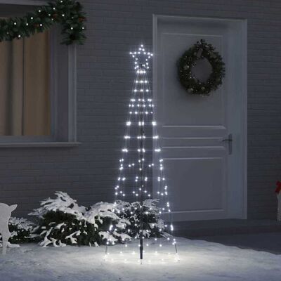 vidaXL LED-joulupuu 250 cm 390 LEDiä Kylmän Valkoinen Teräs vidaXL LED-joulupuu 250 cm 390 LEDiä Kylmän Valkoinen Teräs