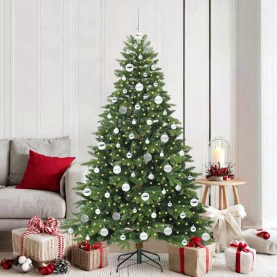 vidaXL Tekojoulukuusi 300 LED-valoilla Vihreä 180 cm PE ja PVC vidaXL Tekojoulukuusi 300 LED-valoilla Vihreä 180 cm PE ja PVC