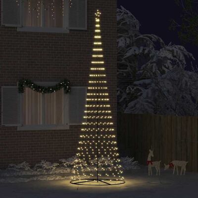 vidaXL LED-joulupuu 555 LED-valoilla Lämpimän Valkoinen 500 cm Metalli vidaXL LED-joulupuu 555 LED-valoilla Lämpimän Valkoinen 500 cm Metalli