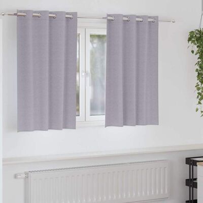 vidaXL Pimentävä verho renkailla 2 kpl Metalli harmaa 140 x 140 cm vidaXL Pimentävä verho renkailla 2 kpl Metalli harmaa 140 x 140 cm