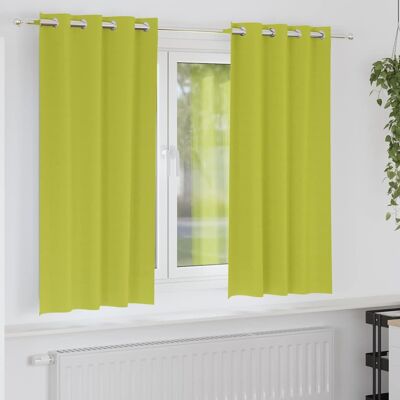 vidaXL Pimentävä verho renkailla 2 kpl Vihreä 175 x 140 cm Polyesteri vidaXL Pimentävä verho renkailla 2 kpl Vihreä 175 x 140 cm Polyesteri