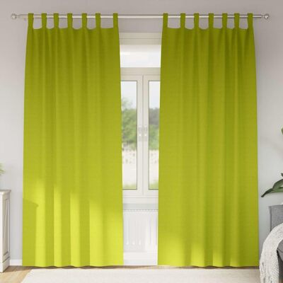 vidaXL Pimentävä verho renkailla 2 kpl Vihreä 225 x 140 cm Polyesteri vidaXL Pimentävä verho renkailla 2 kpl Vihreä 225 x 140 cm Polyesteri