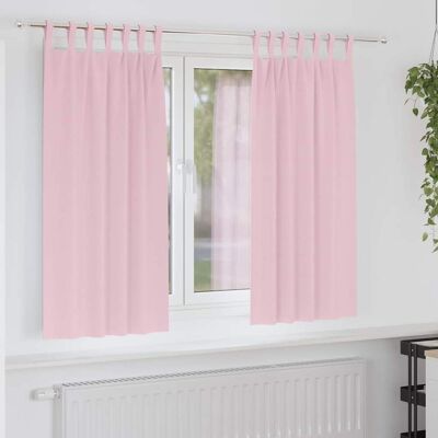 vidaXL Pimentävä verho renkailla 2 kpl Vaaleanpunainen 175 x 140 cm vidaXL Pimentävä verho renkailla 2 kpl Vaaleanpunainen 175 x 140 cm