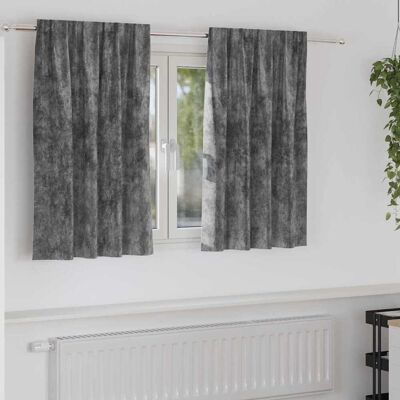 vidaXL Samettiverhot 2 kpl Harmaa 140 x 140 cm Sametti vidaXL Samettiverhot 2 kpl Harmaa 140 x 140 cm Sametti