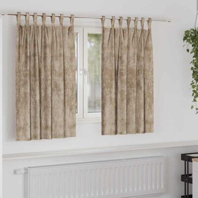 vidaXL Samettiverhot 2 kpl Samppanja 140 x 140 cm Sametti vidaXL Samettiverhot 2 kpl Samppanja 140 x 140 cm Sametti