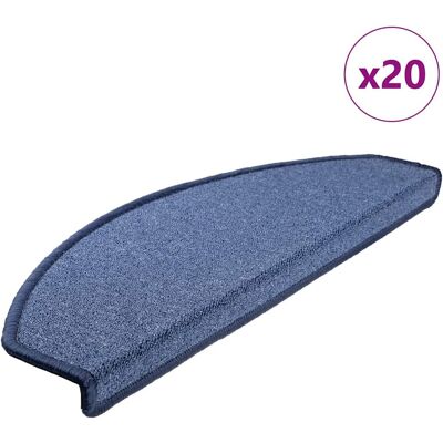 vidaXL Porrasmatot 20 kpl 65x24x4 cm sininen puolipyöreä suuri vidaXL Porrasmatot 20 kpl 65x24x4 cm sininen puolipyöreä suuri