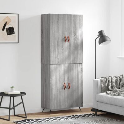 vidaXL Kaappi harmaa Sonoma 69,5x34x180 cm tekninen puu vidaXL Kaappi harmaa Sonoma 69,5x34x180 cm tekninen puu