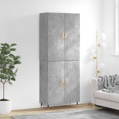 vidaXL Kaappi betoninharmaa 69,5x34x180 cm tekninen puu vidaXL Kaappi betoninharmaa 69,5x34x180 cm tekninen puu