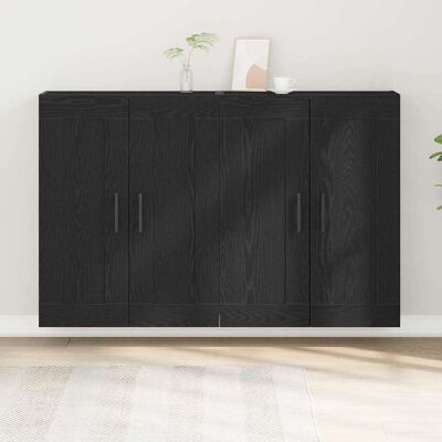 vidaXL Seinälle asennettava kaappi 2 pcs Vanha puu 69,5 x 34 x 90 cm vidaXL Seinälle asennettava kaappi 2 pcs Vanha puu 69,5 x 34 x 90 cm