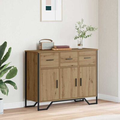 vidaXL Artisan Ruskea Neliön Muotoinen Sideboard - Sideboard vidaXL Artisan Ruskea Neliön Muotoinen Sideboard - Sideboard