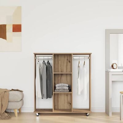 vidaXL Vaatekaappi artesaani tammi 102 x 38 x 110 cm Tekninen puu vidaXL Vaatekaappi artesaani tammi 102 x 38 x 110 cm Tekninen puu