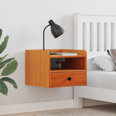 vidaXL Yöpöytä Vaha ruskea 38 x 36 x 29,5 cm Täysi mänty vidaXL Yöpöytä Vaha ruskea 38 x 36 x 29,5 cm Täysi mänty