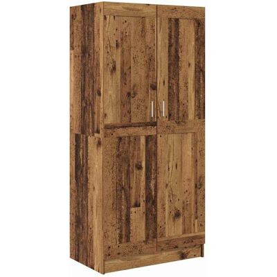 vidaXL Vaatekaappi ovella Vanha puu 82,5 x 51,5 x 180 cm Tekninen puu vidaXL Vaatekaappi ovella Vanha puu 82,5 x 51,5 x 180 cm Tekninen puu