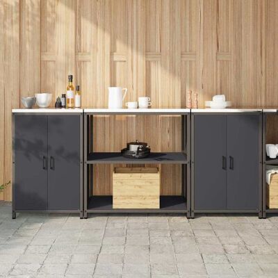 vidaXL Keittiön säilytyssarja HATTEM 3 pcs Antrasiitti vidaXL Keittiön säilytyssarja HATTEM 3 pcs Antrasiitti