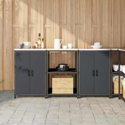 vidaXL Keittiön säilytyssarja HATTEM 3 pcs Antrasiitti vidaXL Keittiön säilytyssarja HATTEM 3 pcs Antrasiitti