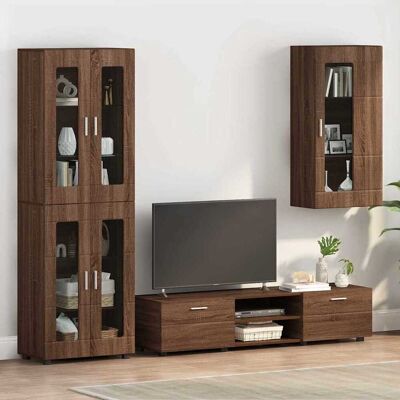 vidaXL puinen kaappi Ruskea tammi 50 x 29 x 100 cm Tekninen puu vidaXL puinen kaappi Ruskea tammi 50 x 29 x 100 cm Tekninen puu