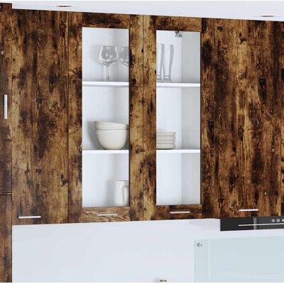 vidaXL Henkarikaappi ovella Savupähkinä 80 x 31 x 100 cm Tekninen puu vidaXL Henkarikaappi ovella Savupähkinä 80 x 31 x 100 cm Tekninen puu