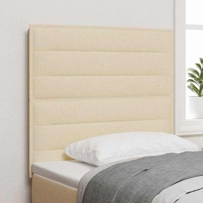 vidaXL LED-pääty LED-nauhoilla päätyllä Kerma 90 cm kangas vidaXL LED-pääty LED-nauhoilla päätyllä Kerma 90 cm kangas