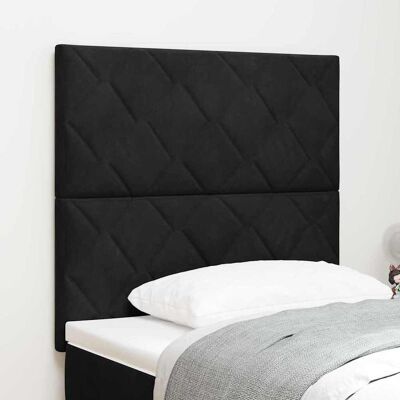 vidaXL LED-pääty Musta 100 cm Sametti vidaXL LED-pääty Musta 100 cm Sametti