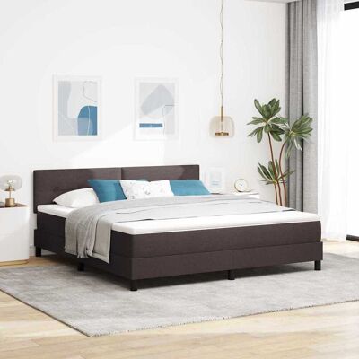 vidaXL Pohjaspring sänky Tumma ruskea 6FT Super King Size kangas vidaXL Pohjaspring sänky Tumma ruskea 6FT Super King Size kangas