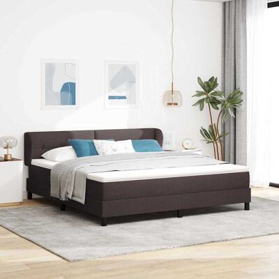 vidaXL Pohjaspring sänky Tumma ruskea 6FT Super King Size kangas vidaXL Pohjaspring sänky Tumma ruskea 6FT Super King Size kangas
