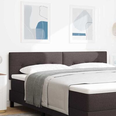 vidaXL LED-pääty LED-nauhoilla päätyllä Tumma ruskea 180 cm kangas vidaXL LED-pääty LED-nauhoilla päätyllä Tumma ruskea 180 cm kangas