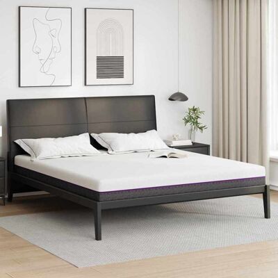 vidaXL Muistivaahtopatjat Keskikova 200 x 200 cm Valkoinen ja Harmaa vidaXL Muistivaahtopatjat Keskikova 200 x 200 cm Valkoinen ja Harmaa