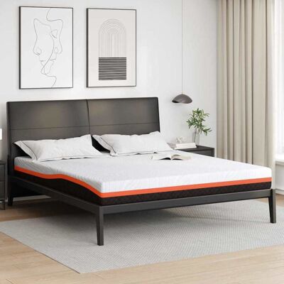 vidaXL Patja Valkoinen ja musta 6FT Super King Size Jacquard-kangas vidaXL Patja Valkoinen ja musta 6FT Super King Size Jacquard-kangas
