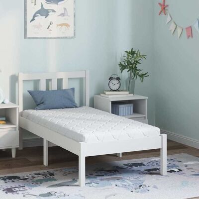 vidaXL Patja Valkoinen 70 x 140 cm Jacquard-kangas vidaXL Patja Valkoinen 70 x 140 cm Jacquard-kangas