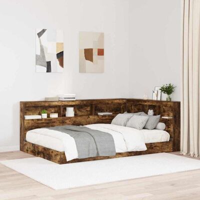 vidaXL Säilytyspääty hyllyllä päätyllä Savupähkinä 120 cm Tekninen puu vidaXL Säilytyspääty hyllyllä päätyllä Savupähkinä 120 cm Tekninen puu