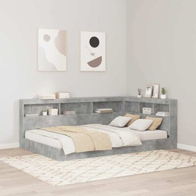 vidaXL Säilytyspääty hyllyllä Betoni Harmaa 207,5 x 137,5 x 76,5 cm vidaXL Säilytyspääty hyllyllä Betoni Harmaa 207,5 x 137,5 x 76,5 cm