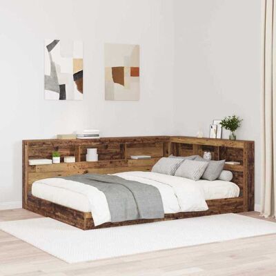 vidaXL Säilytyspääty hyllyllä päätyllä Vanha Puu 140 cm Tekninen puu vidaXL Säilytyspääty hyllyllä päätyllä Vanha Puu 140 cm Tekninen puu