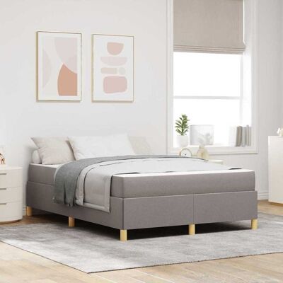 vidaXL Sängyn runko Harmaanruskea 140 x 190 cm kangas vidaXL Sängyn runko Harmaanruskea 140 x 190 cm kangas