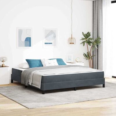 vidaXL Pohjaspring sänky Tumma harmaa 180 x 210 cm kangas vidaXL Pohjaspring sänky Tumma harmaa 180 x 210 cm kangas