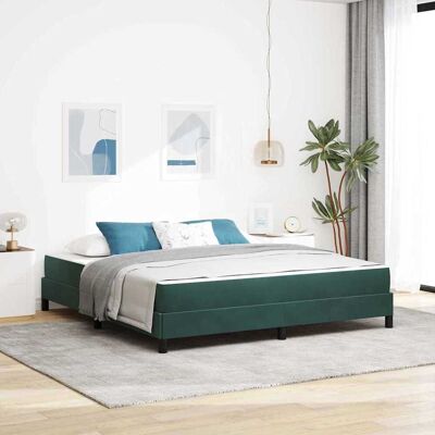 vidaXL Pohjaspring sänky Tummanvihreä 180 x 220 cm kangas vidaXL Pohjaspring sänky Tummanvihreä 180 x 220 cm kangas