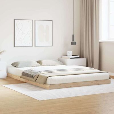 vidaXL Lattiapunkka Luonnollinen 160 x 220 cm Massiivinen mänty vidaXL Lattiapunkka Luonnollinen 160 x 220 cm Massiivinen mänty