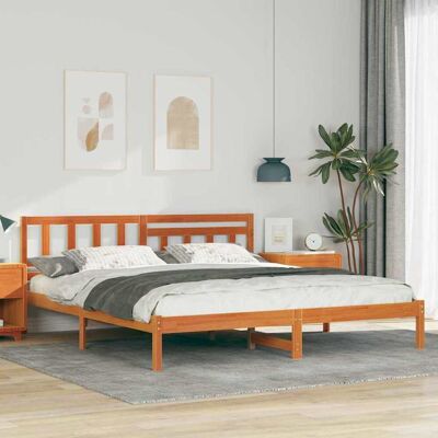 vidaXL Sängyn runko Vaha ruskea 6FT Super King Size Massiivinen mänty vidaXL Sängyn runko Vaha ruskea 6FT Super King Size Massiivinen mänty