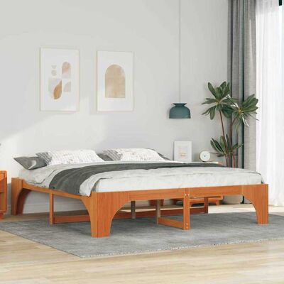 vidaXL Sängyn runko Ruskea 6FT Super King Size Massiivinen mänty vidaXL Sängyn runko Ruskea 6FT Super King Size Massiivinen mänty