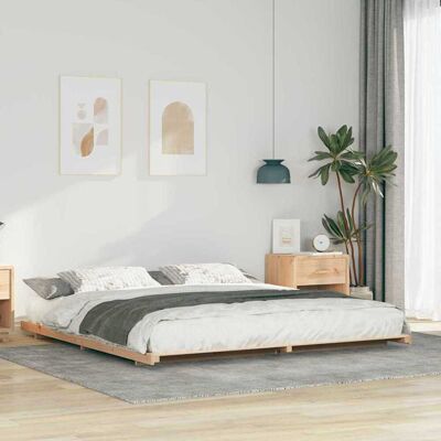 vidaXL Sängyn runko Ruskea 200 x 200 cm Massiivinen mänty vidaXL Sängyn runko Ruskea 200 x 200 cm Massiivinen mänty