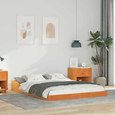 vidaXL Sängyn runko Vaha ruskea 4FT Small Double Massiivinen mänty vidaXL Sängyn runko Vaha ruskea 4FT Small Double Massiivinen mänty