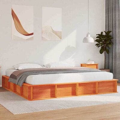 vidaXL Sängyn runko Vaha ruskea 200 x 200 cm Massiivinen mänty vidaXL Sängyn runko Vaha ruskea 200 x 200 cm Massiivinen mänty