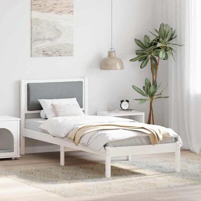 vidaXL Sängyn runko Vaaleanharmaa 80 x 190 cm Massiivinen mänty vidaXL Sängyn runko Vaaleanharmaa 80 x 190 cm Massiivinen mänty