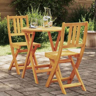 vidaXL Bistrosetti 3 pcs Öljyinen luonnollinen Tiheä akasiapuu vidaXL Bistrosetti 3 pcs Öljyinen luonnollinen Tiheä akasiapuu