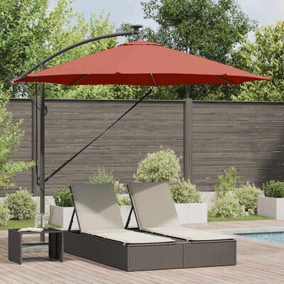 vidaXL Aurinkovarjo LED -nauhavalot Terrakotta 294 x 294 x 248 cm vidaXL Aurinkovarjo LED -nauhavalot Terrakotta 294 x 294 x 248 cm