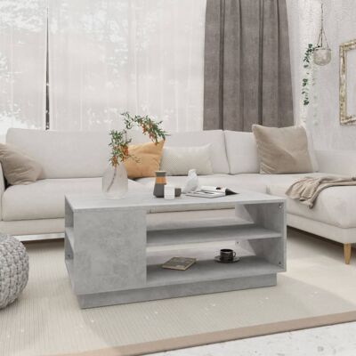 vidaXL Harmaa betoninen sohvapöytä - 102x55x43cm Tekopuu vidaXL Harmaa betoninen sohvapöytä - 102x55x43cm Tekopuu